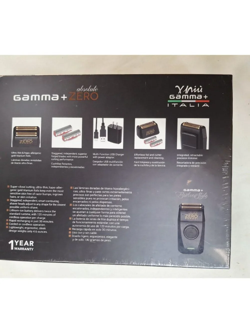 Absolute Zero Gamma+ Forged Professional Finishing Shaver With Retractable Trimm